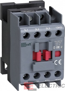 Контактор 6А 380В/400В АС3 АС4 1НЗ КМ-102