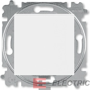 Выключатель одноклавишный ABB Levit белый / белый