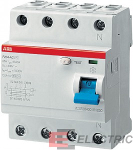 Выкл.диф.тока 4мод.F204 A-100/0,03 AP-R