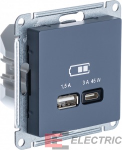 ATLASDESIGN USB  A + -C 45 .. QC,PD, ., 