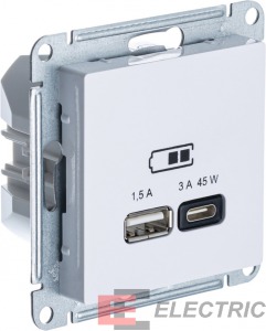 ATLASDESIGN USB  A + -C 45 .. QC, PD, , 