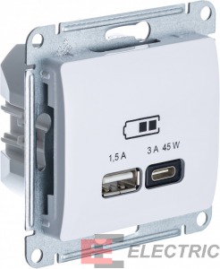 GLOSSA USB   + - 45 .  QC, PD, , 