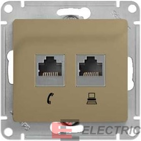 GLOSSA   RJ11+RJ45, .5, , 